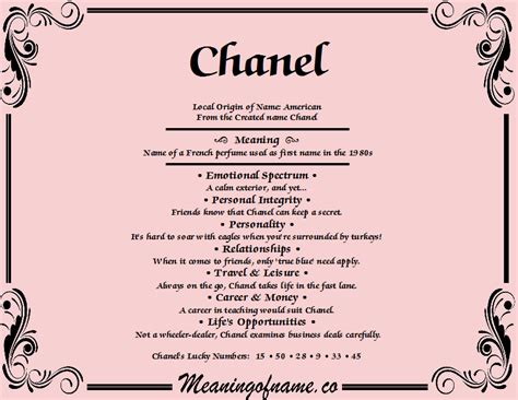 meaning of name chanel|why is coco called.